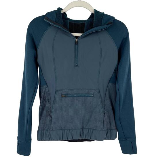 Lululemon Let's Get Visible Hoodie Size 4 Alberta Lake Blue - Picture 13 of 13
